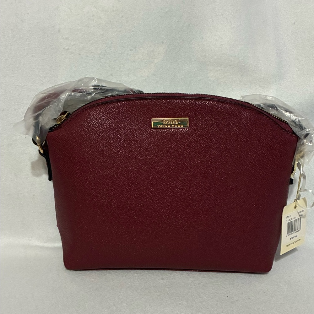 NWT Trina Turk  Burgundy Crossbody Bag